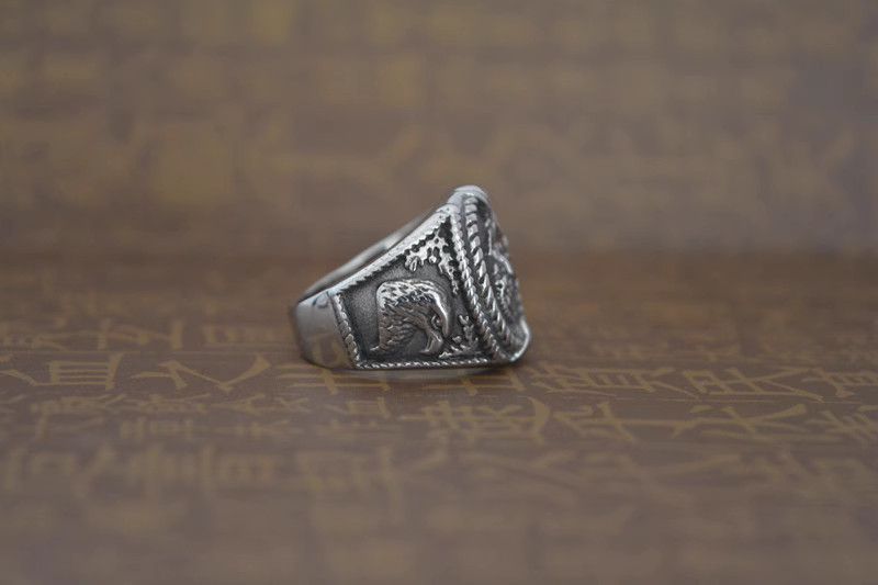 Jewelry Punk Jewelry Rings Open Size Chrome Ring (Size 7-13) Size ONE SIZE - 3 Thumbnail