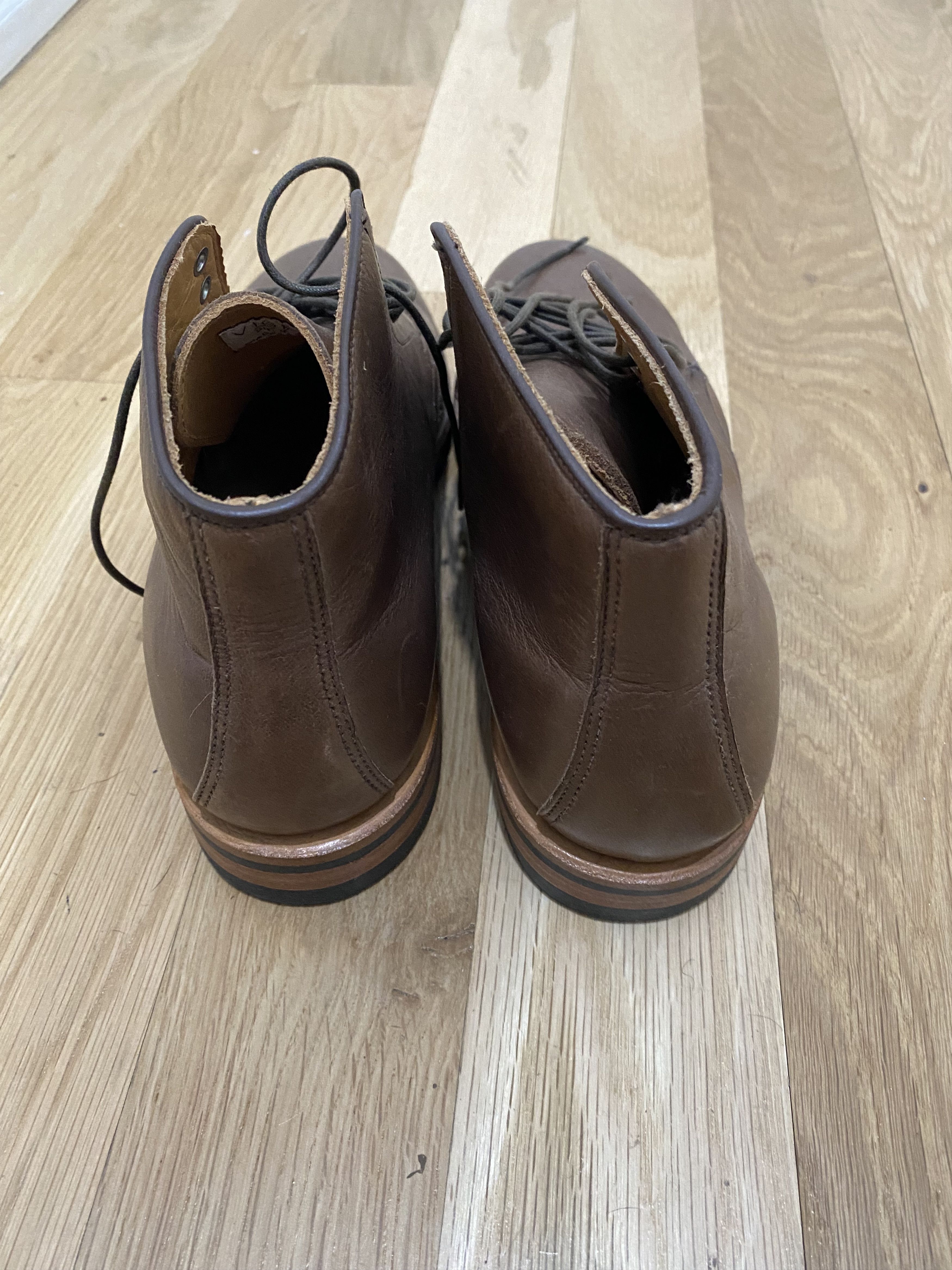 Viberg Derby Boots - Brown Glace Deer - 2020 Last Size US 7.5 / EU 40-41 - 3 Thumbnail