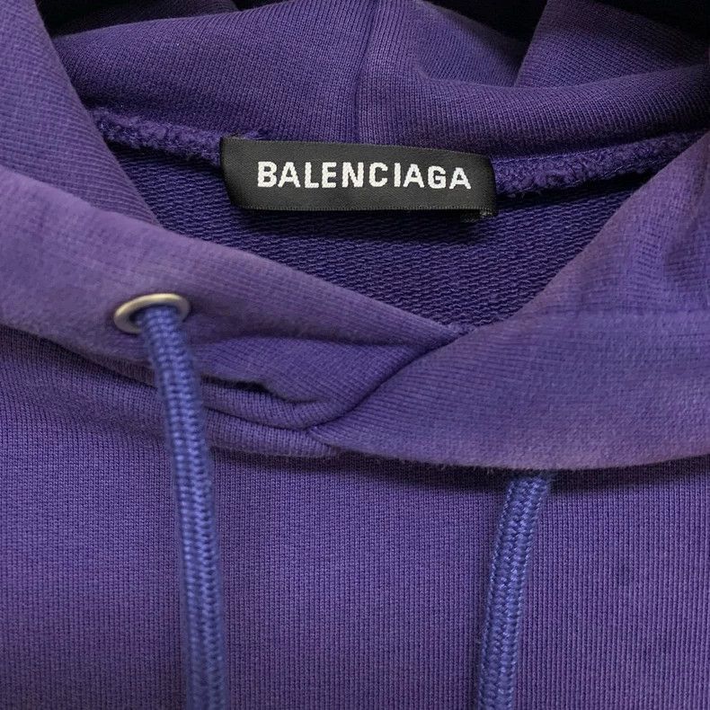 Balenciaga Balenciaga Purple Hoodie Size S-2506 Size S / US 4 / IT 40 - 5 Thumbnail