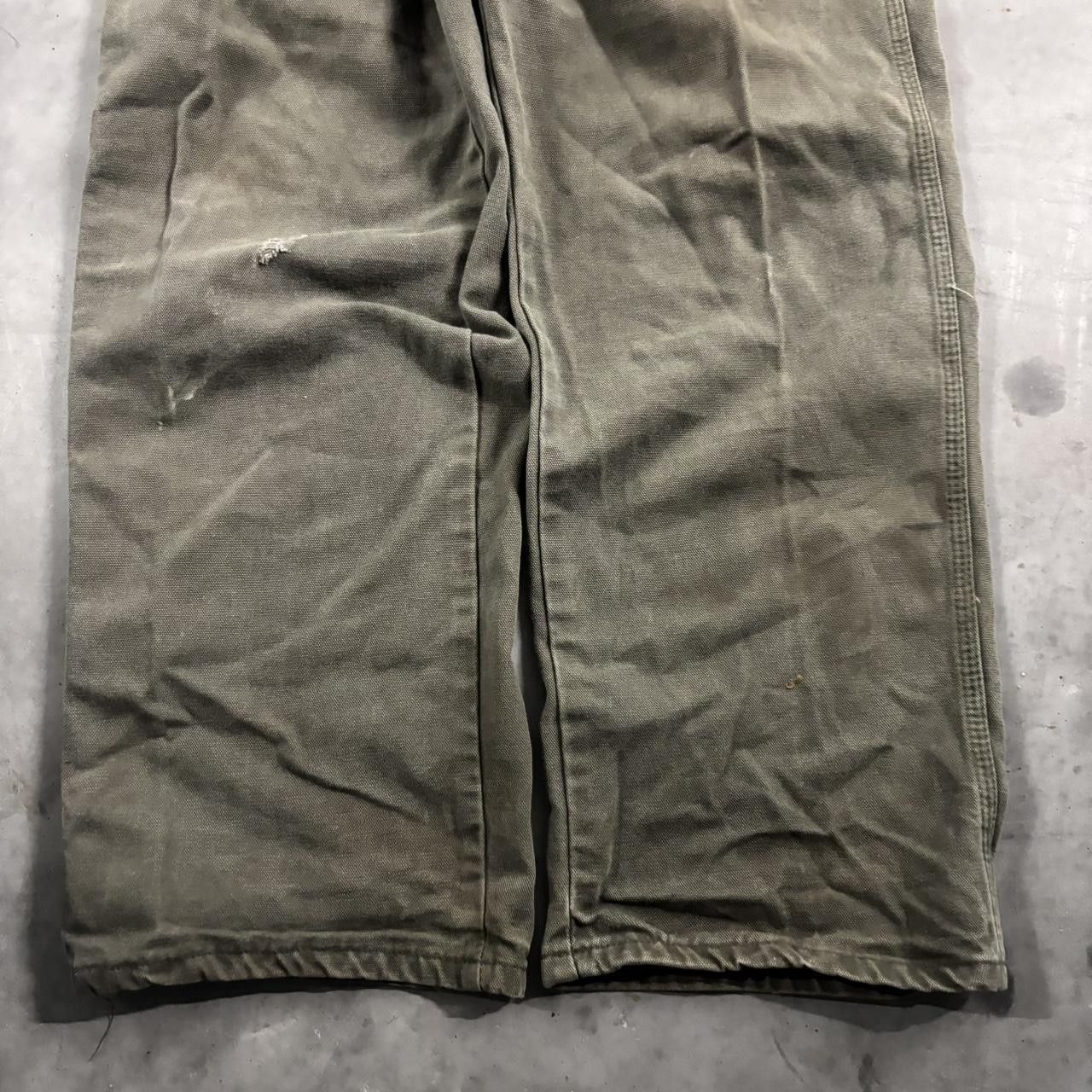 Dickies Crazy Vintage Y2K/2000s Khaki Green Dickies Carpenter Workwear Pants! 36x32 Size US 36 / EU 52 - 6 Thumbnail