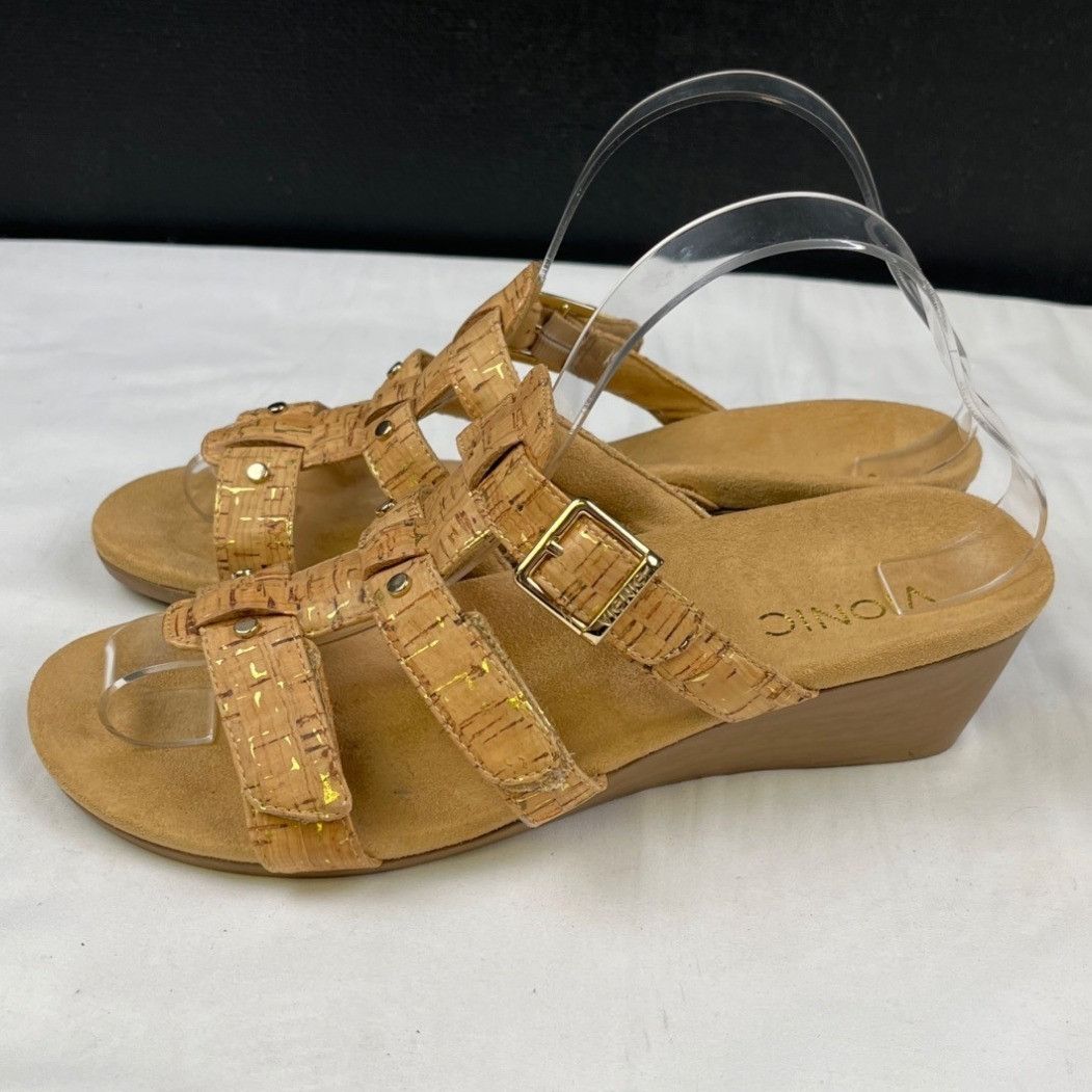 Vionic Vionic Radia Women's Tan Shoes/Wedge Sandals Sz 8 SKU 4428 Size US 8 / IT 38 - 4 Thumbnail