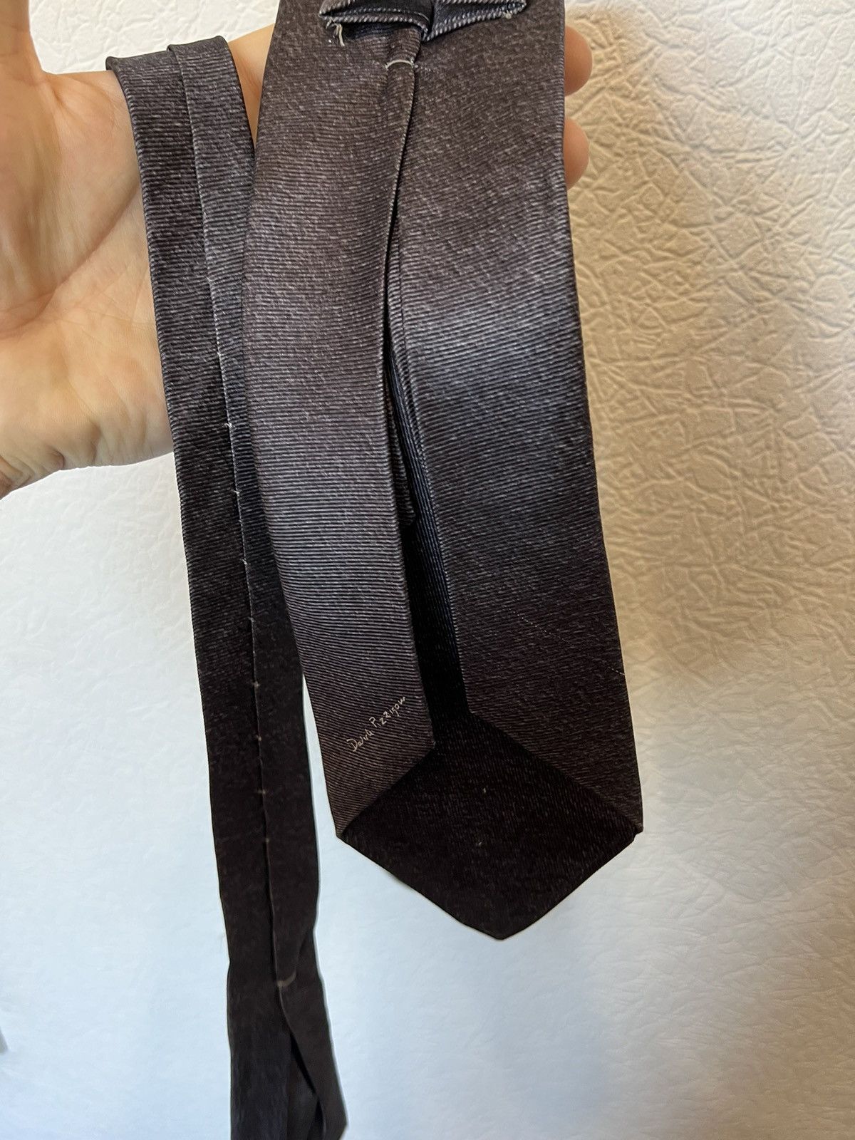 Bvlgari Bvlgari Men’s Tie Pure Silk Grey Size ONE SIZE - 7 Thumbnail