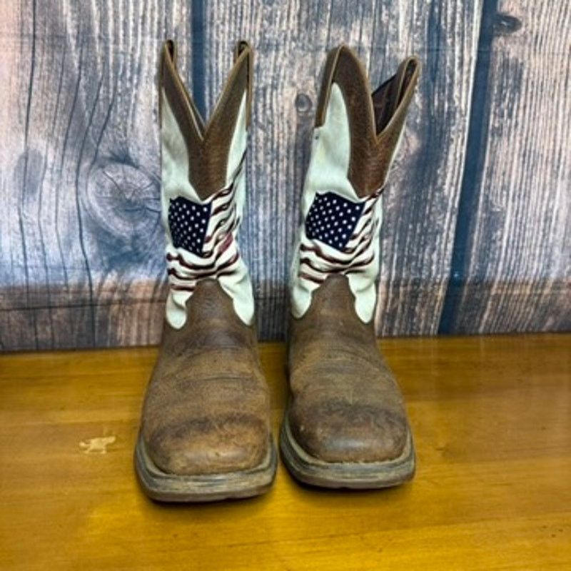 Durango Lady Rebel Women's Western Boots 7.5W Brown Flag