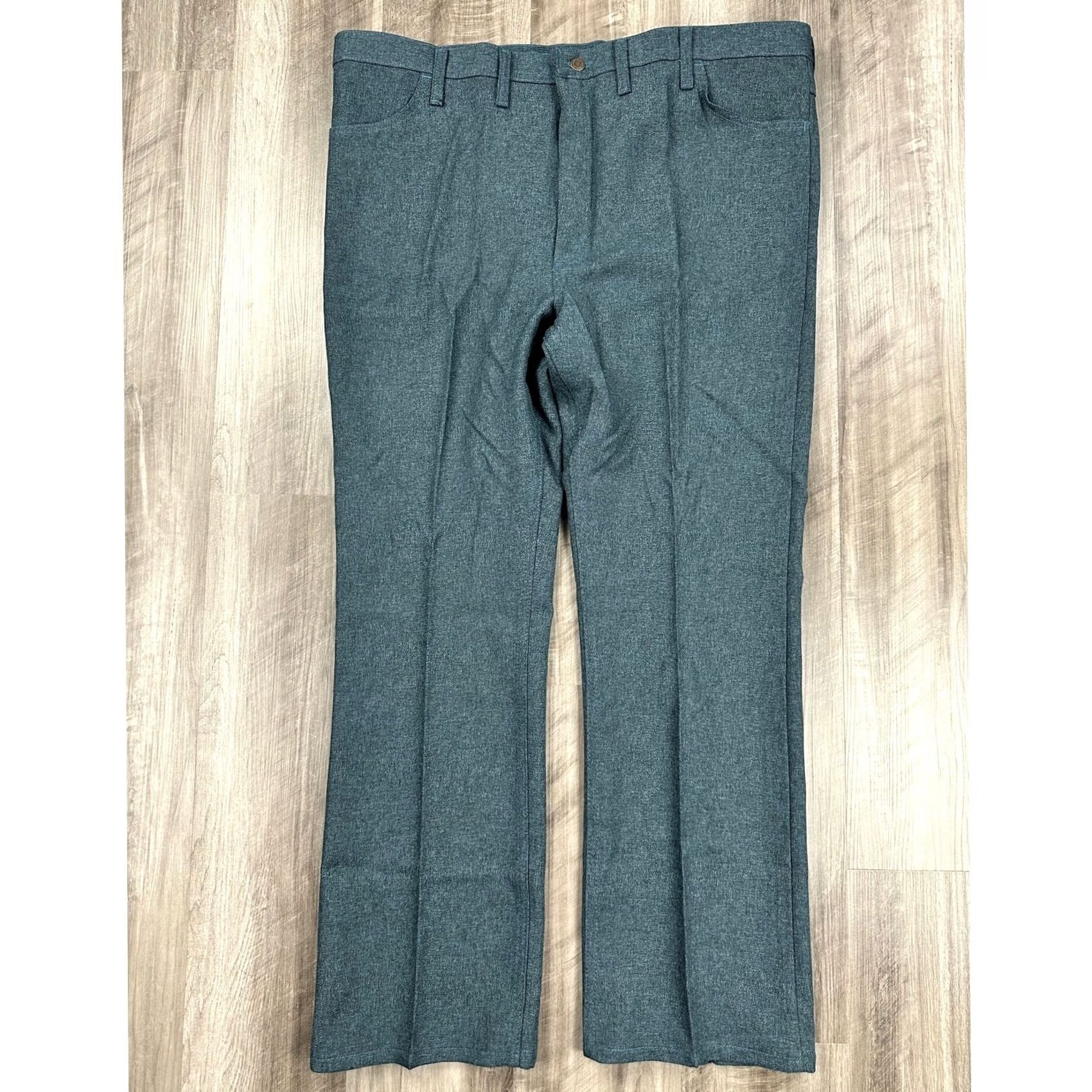 Wrangler Wrangler Wrancher Dress Jeans Men 44x32 Dark Teal Blue Polyester Bootcut Jeans Size US 44 / EU 60 - 3 Thumbnail