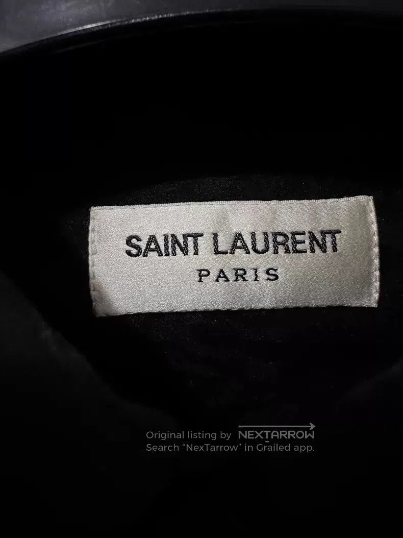 Saint Laurent Paris Saint Laurent Paris Mulberry Silk Dark Pattern Thorn Print Size XS / US 0-2 / IT 36-38 - 6 Thumbnail