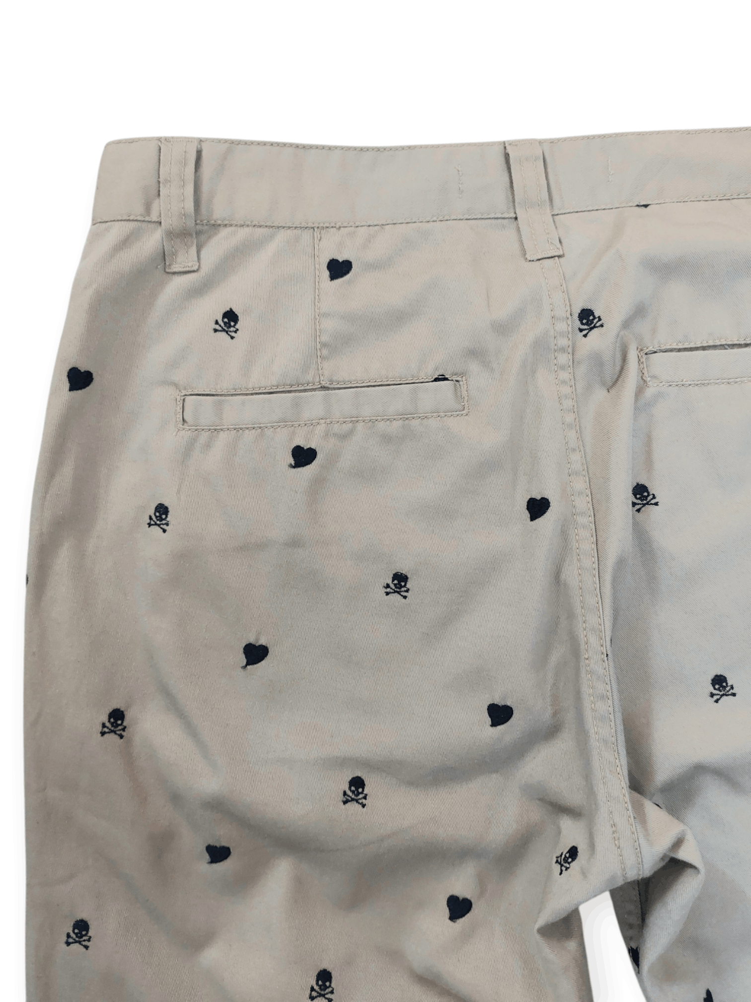 Big John Big John Embroidery Skulls & Love Sewing Cropped Pant Size US 31 - 14 Thumbnail