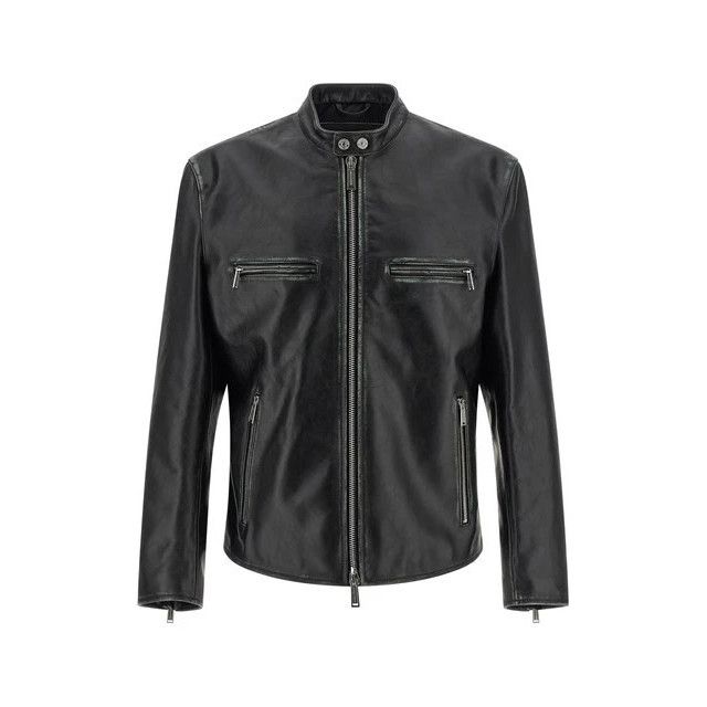 Dsquared2 DSQUARED2 Bad Boy Black Leather Jacket New & Authentic (Men' Size US XXL / EU 58 / 5 - 1 Thumbnail