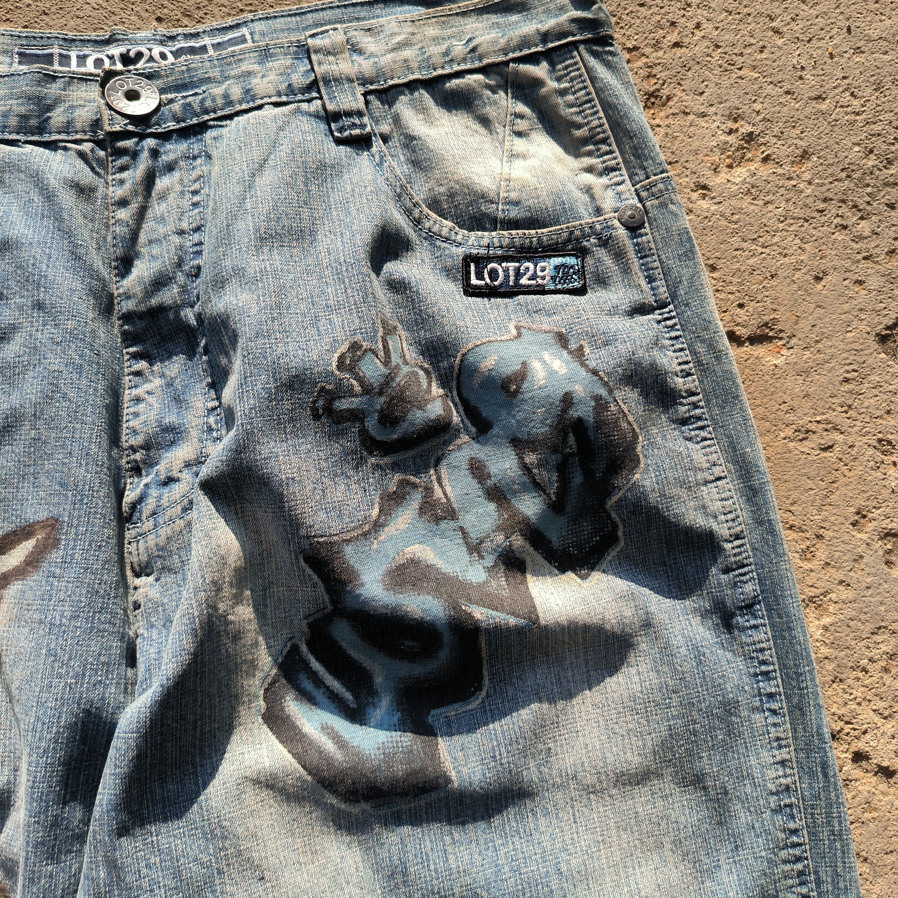 Cartoon Network Vintage 1990s LOT 29 LOONEY TUNES BAGGY JEANS Size US 38 / EU 54 - 5 Thumbnail