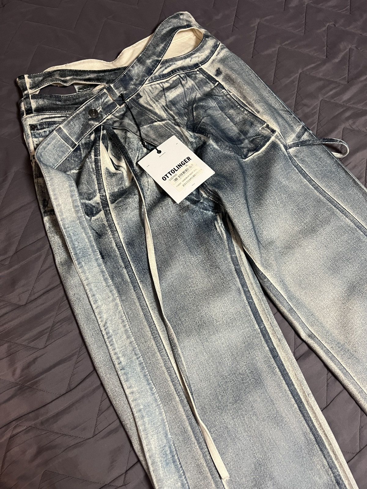 Ottolinger Ottolinger signature wrap denim pants Size US 33 - 6 Thumbnail