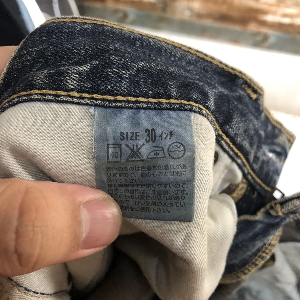 Levi's 503 Levis Blue ripped distressed Denim jeans #A2615 Size US 30 / EU 46 - 22 Thumbnail