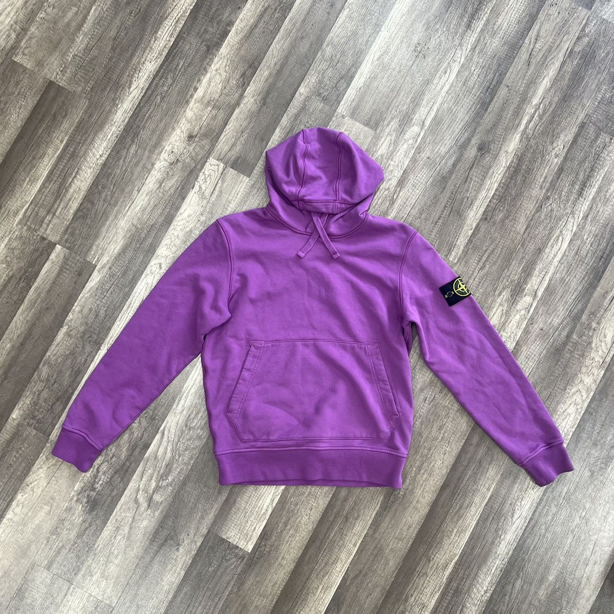 Stone island hoodie online purple