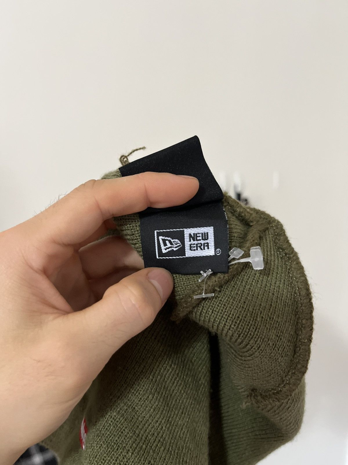Supreme Supreme x New Era Beanie Green Khaki Hat Size ONE SIZE - 4 Thumbnail