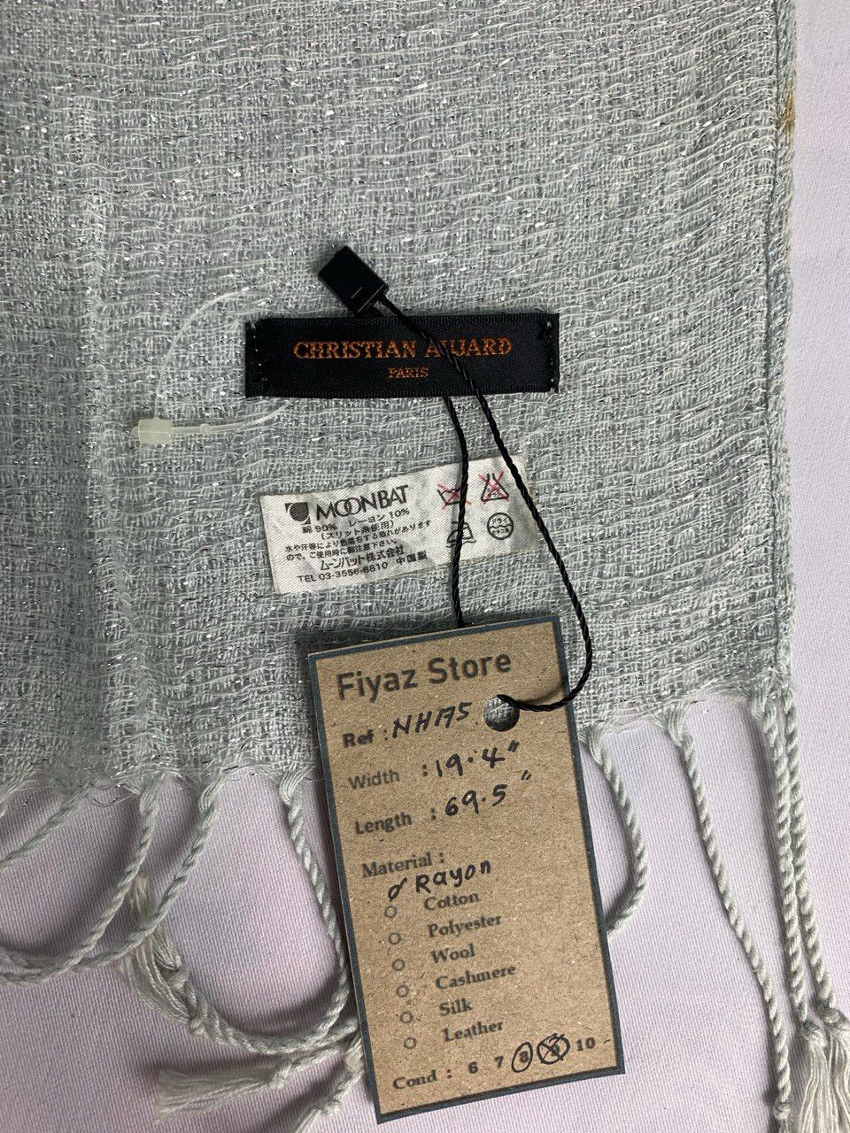 Vintage Christian Aujard Scarf / Muffler / Neckwear Size ONE SIZE - 5 Thumbnail