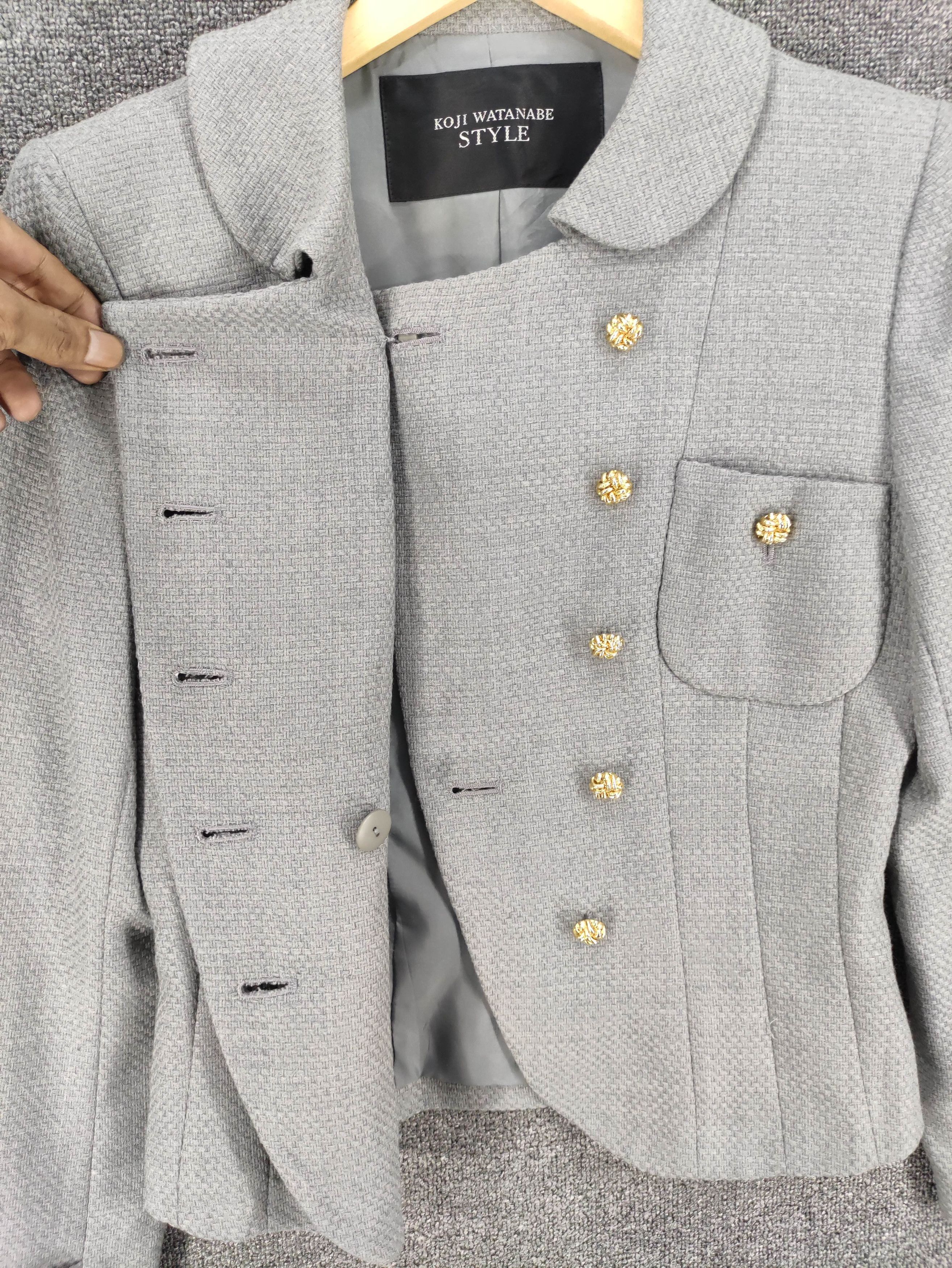 Japanese Brand Vintage Koji Watanabe Style Wool Jacket Size XS / US 0-2 / IT 36-38 - 4 Thumbnail