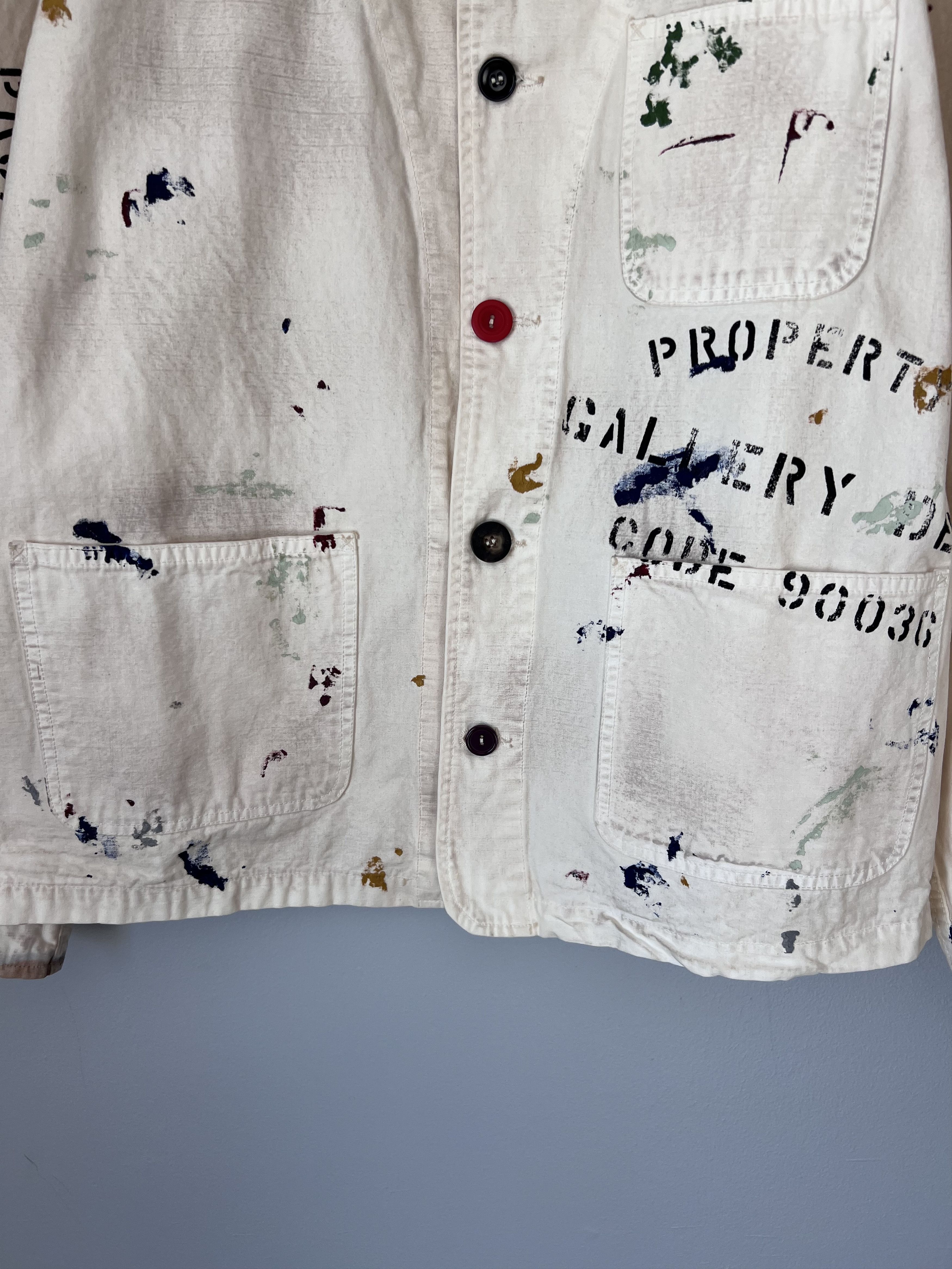 Gallery Dept. Gallery Dept. EP Paint Splatter Jacket in White Size US XXL / EU 58 / 5 - 3 Thumbnail