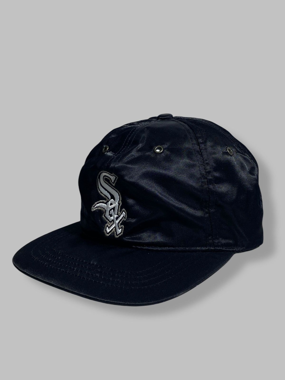 Starter Vintage 90s White Sox Starter Nylon Cap Rare USA Size ONE SIZE - 4 Thumbnail