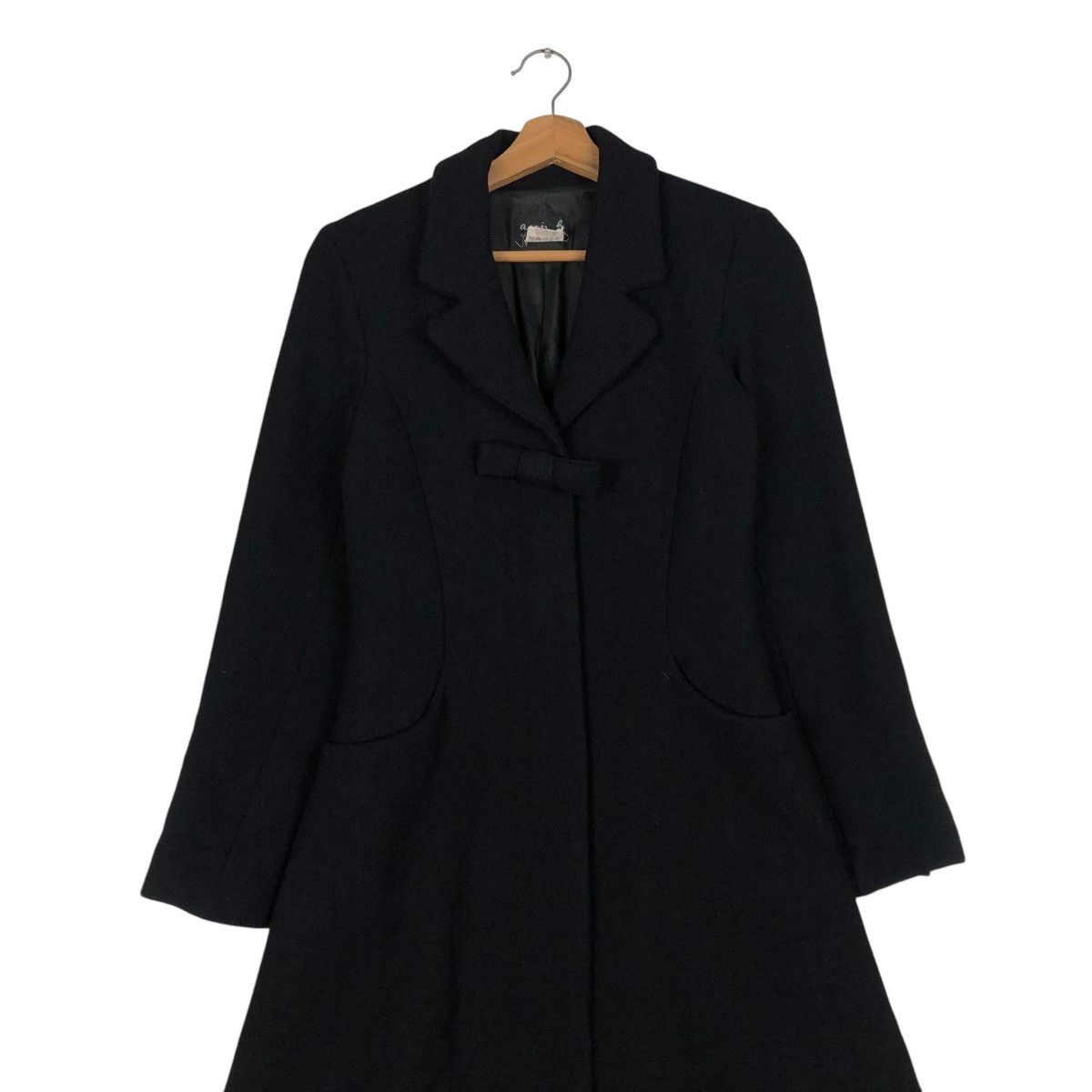 agnes b. 🔥RICH BLACK LONG JACKET AGNES B. MADE IN FRANCE Size XS / US 0-2 / IT 36-38 - 6 Thumbnail