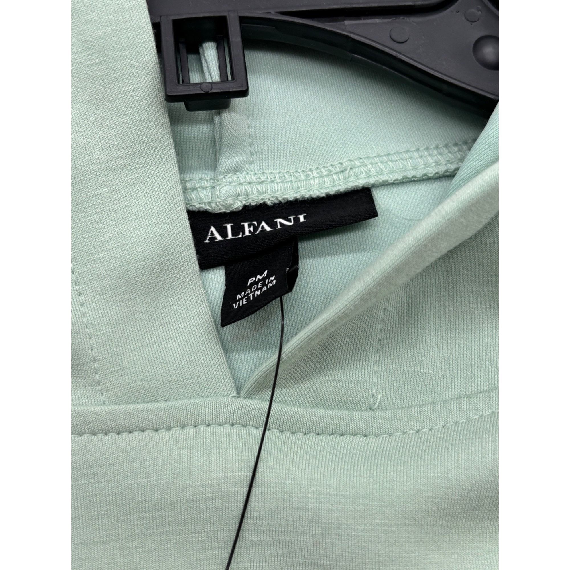 Alfani Alfani Petite Scuba Balloon-Sleeve Hoodie, Aqua Foam, Sz. Size ONE SIZE - 7 Thumbnail