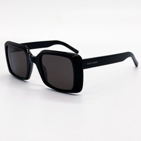 Saint Laurent Paris NEW SAINT LAURENT SUNGLASSES WOMEN BLACK SL497 001 Size ONE SIZE - 7 Thumbnail