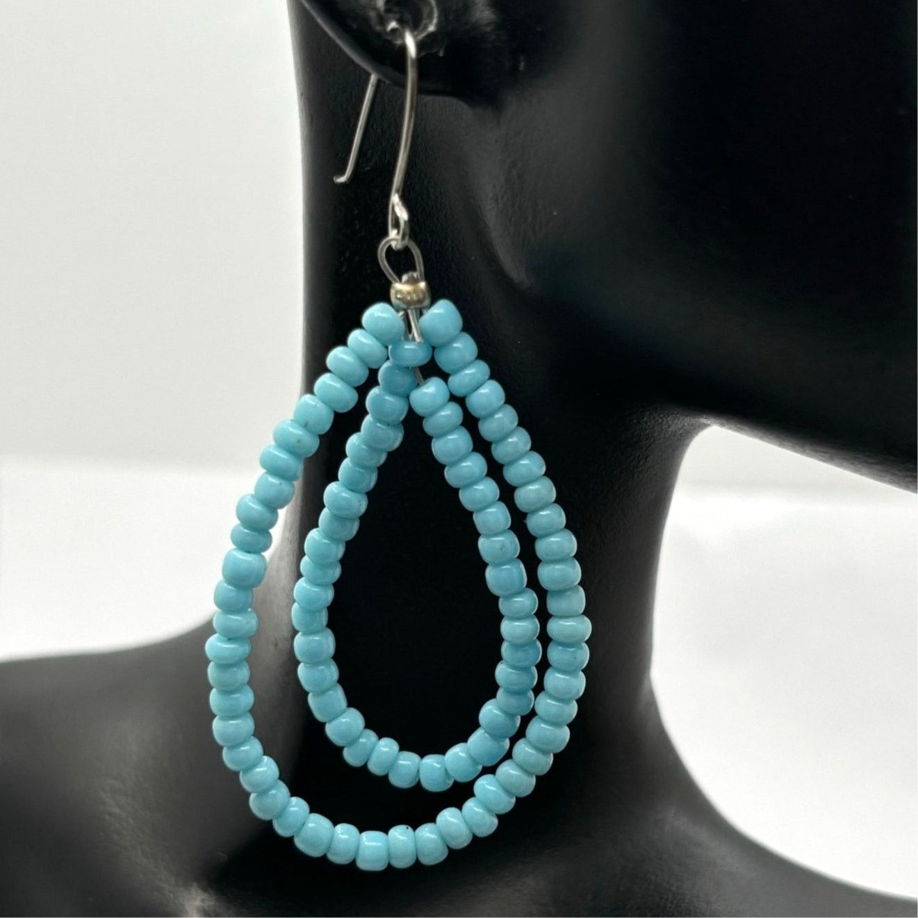 Other Silver & Blue Earrings Size ONE SIZE - 1 Thumbnail