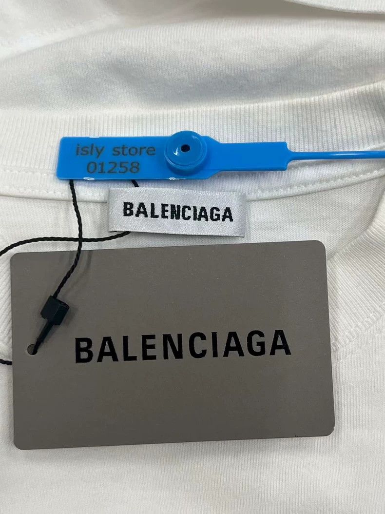 Balenciaga Balenciaga Cotton Regular T-Shirt Women's White Size XS / US 0-2 / IT 36-38 - 5 Thumbnail