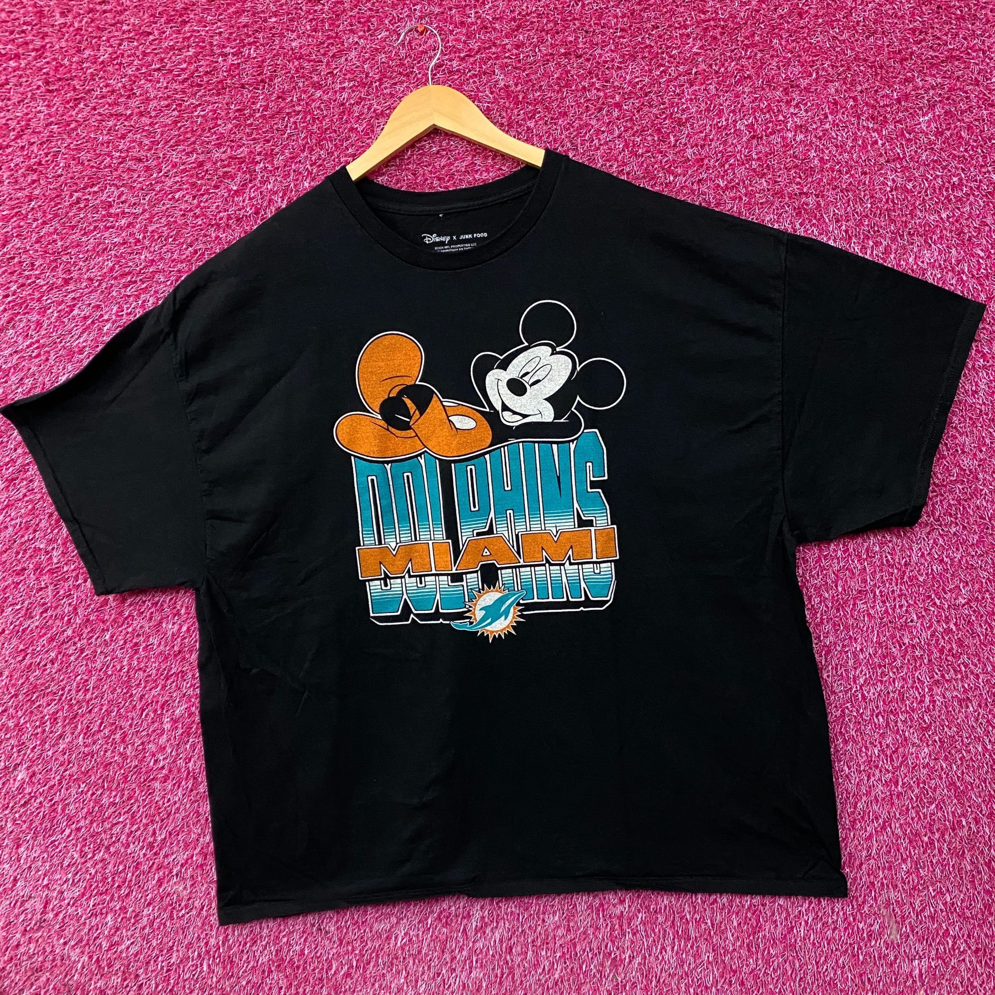 Junk Food Disney x Junk Food NFL Miami Dolphins Mickey Mouse Kick Back Size US XXL / EU 58 / 5 - 3 Thumbnail