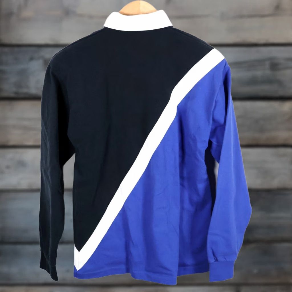 Vintage VINTAGE Outer Banks Rugby Shirt Men's M Blue Striped Polo Long Sleeve Collared Preppy 90s Size US M / EU 48-50 / 2 - 1 Thumbnail