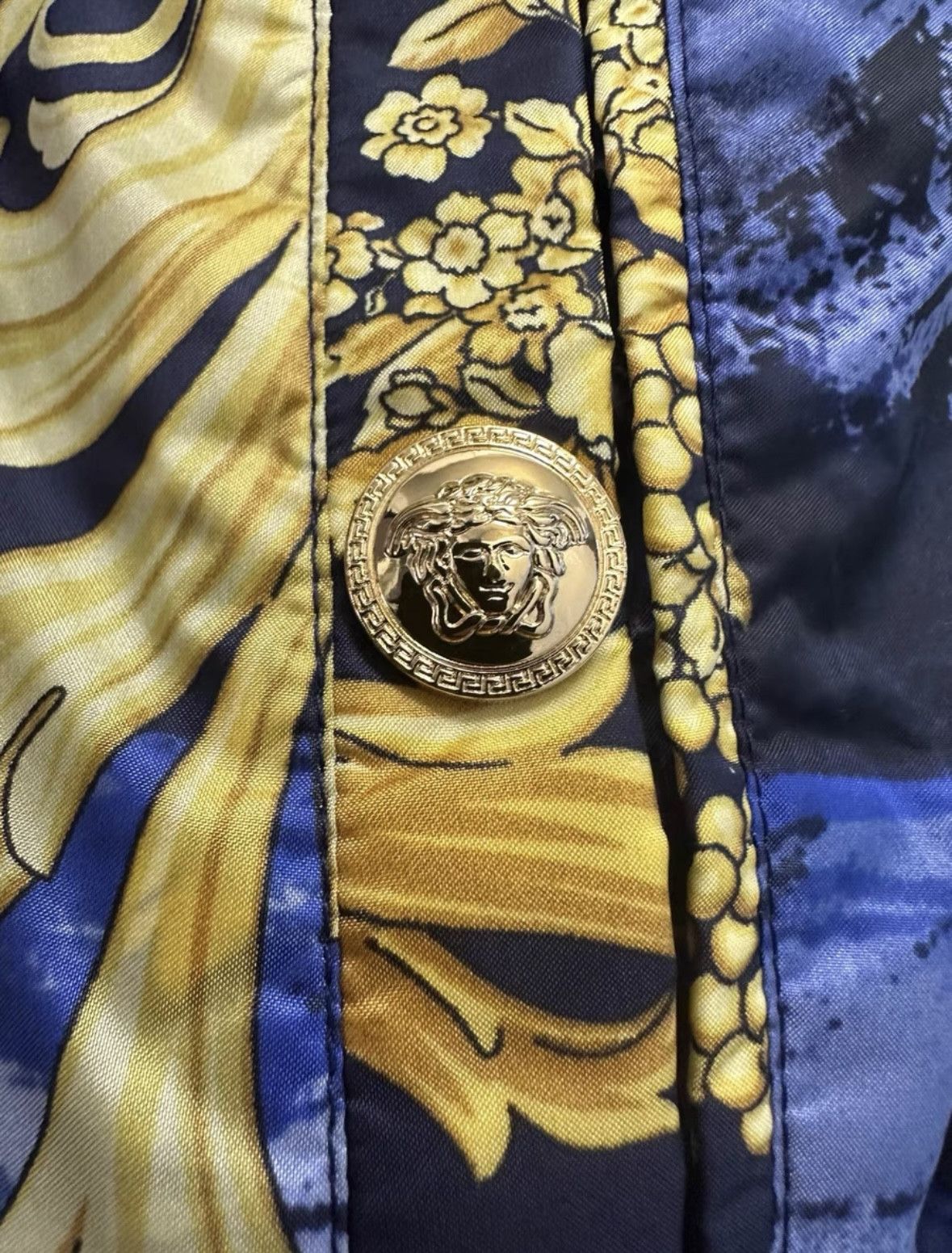 Versace Versace Medusa Print Blue Bomber Jacket - dmc Size US M / EU 48-50 / 2 - 7 Thumbnail