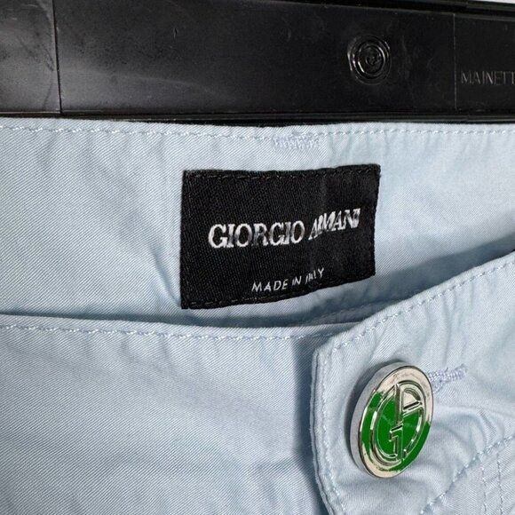 Giorgio Armani Giorgio Armani 5-Pocket Lightweight Trousers Light Blue Men’ Size US 34 / EU 50 - 3 Thumbnail