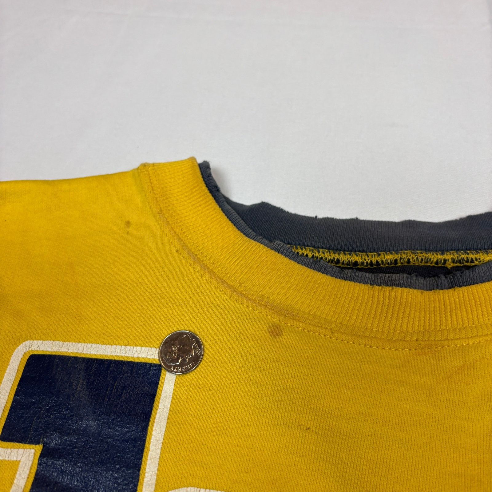 Vintage Vintage University of Michigan Spellout Sweatshirt Calhoun Size US L / EU 52-54 / 3 - 9 Thumbnail