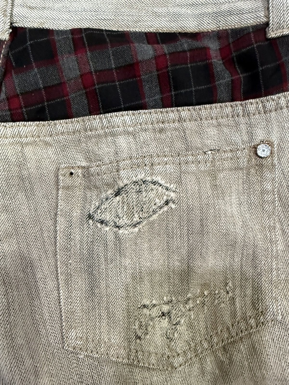 In The Attic Vintage In the attic japan punk design distressed jeans Size US 32 / EU 48 - 7 Thumbnail