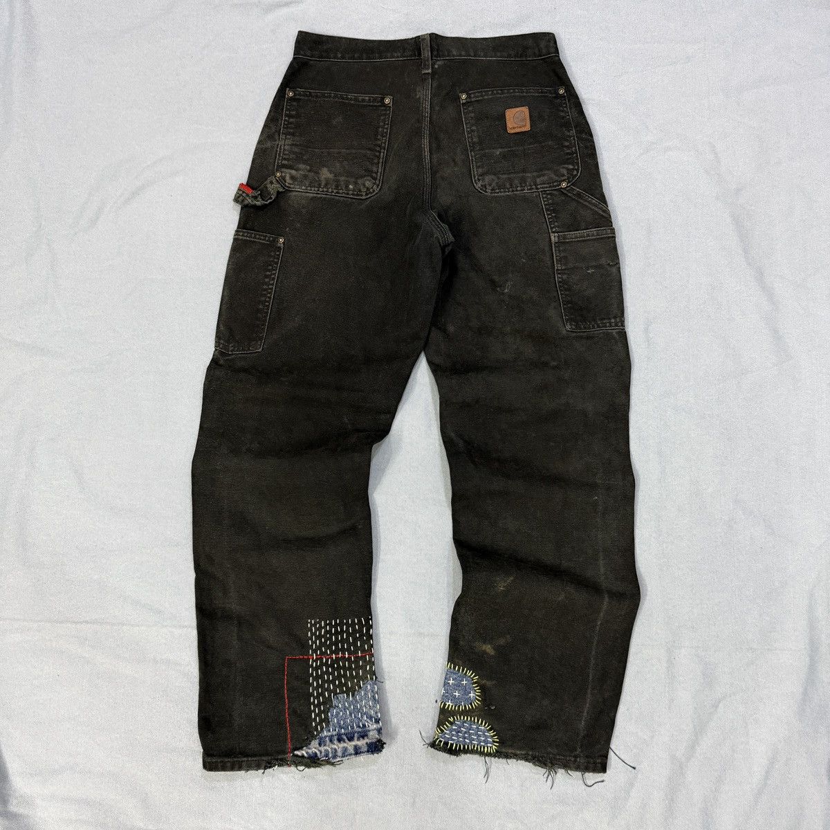 Carhartt Vintage Carhartt Double knee sashiko denim Size US 29 - 10 Thumbnail