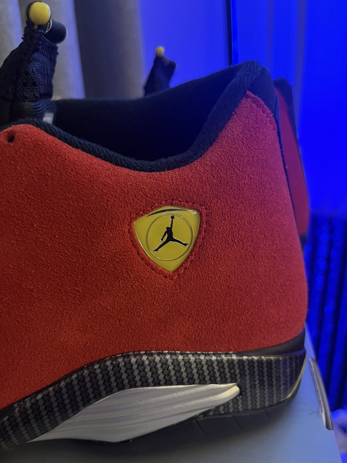 Jordan Brand Air Jordan 14 Retro Ferrari Size US 11.5 / EU 44-45 - 7 Thumbnail