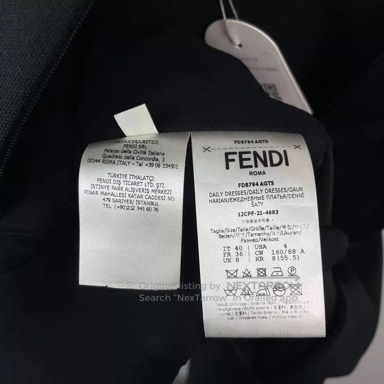 Fendi Fendi Black Dress Size XS / US 0-2 / IT 36-38 - 6 Thumbnail