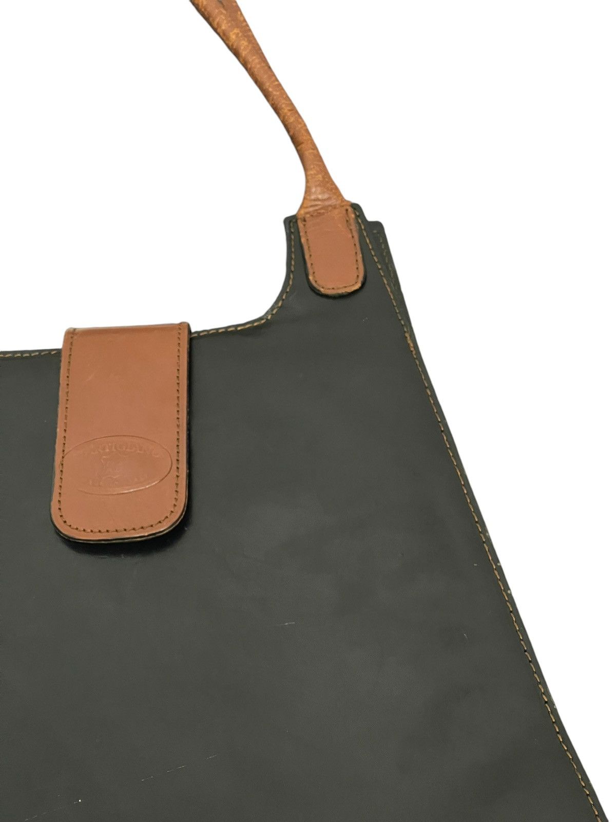 Genuine Leather Full Leather Vtg L’ Artigiano Italy Tote Shoulder Bag 9🟩 Size ONE SIZE - 10 Thumbnail