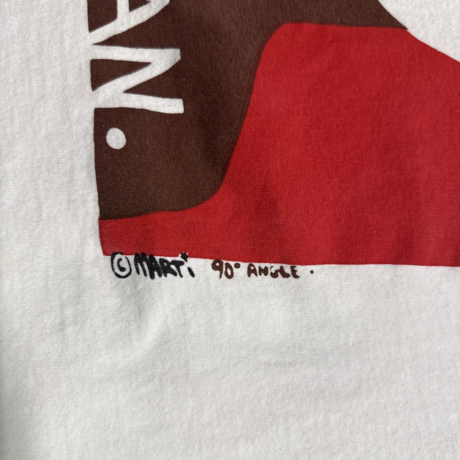 Vintage Vintage One Race Human Shirt Mens Large White 90s Art Size US L / EU 52-54 / 3 - 5 Thumbnail