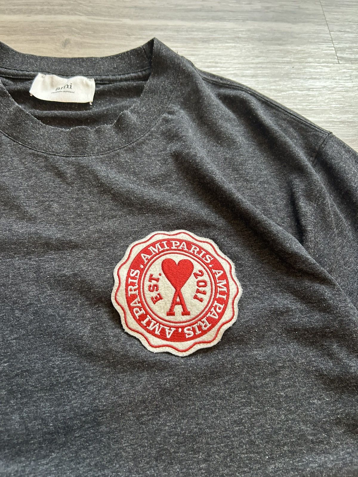 AMI AMI Paris Alexandre Mattiussi Patch Logo T-Shirt Size US M / EU 48-50 / 2 - 5 Thumbnail