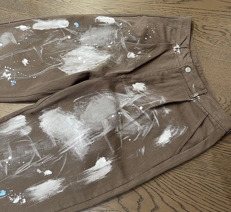 Japanese Brand × Vintage Utility grunge dirty paint baggy pants Size US 32 / EU 48 - 8 Thumbnail