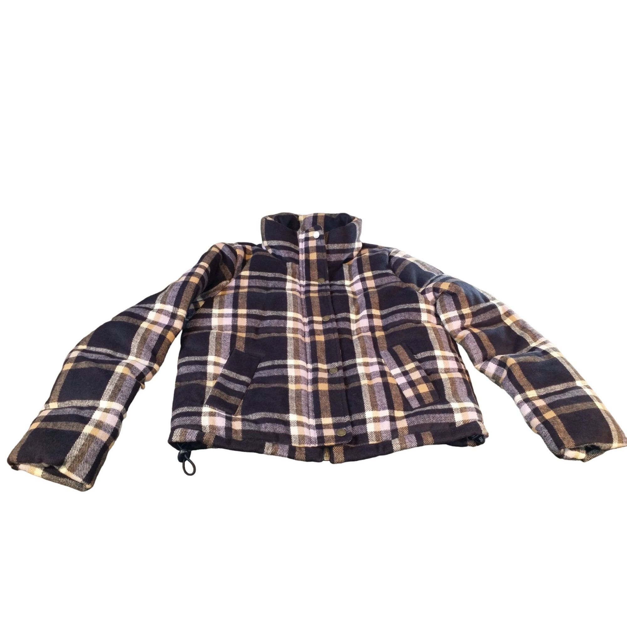 Hollister Hollister Puffer Collection Coat Women Sz S Plaid Button Ful Size S / US 4 / IT 40 - 1 Thumbnail