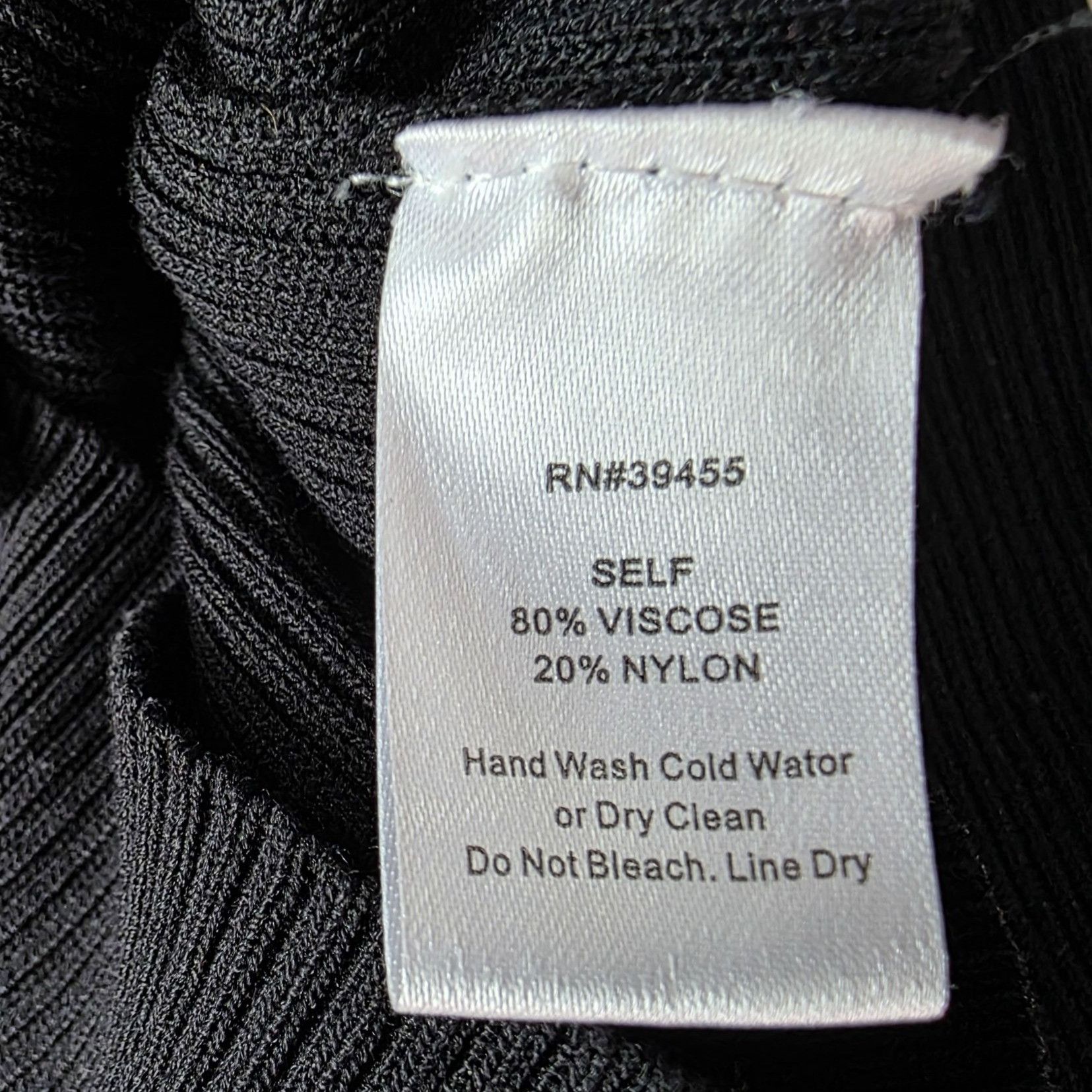 Other JLUXLABEL Womens Small Top Cropped Fitted Ribbed Knit Black Size S / US 4 / IT 40 - 7 Thumbnail