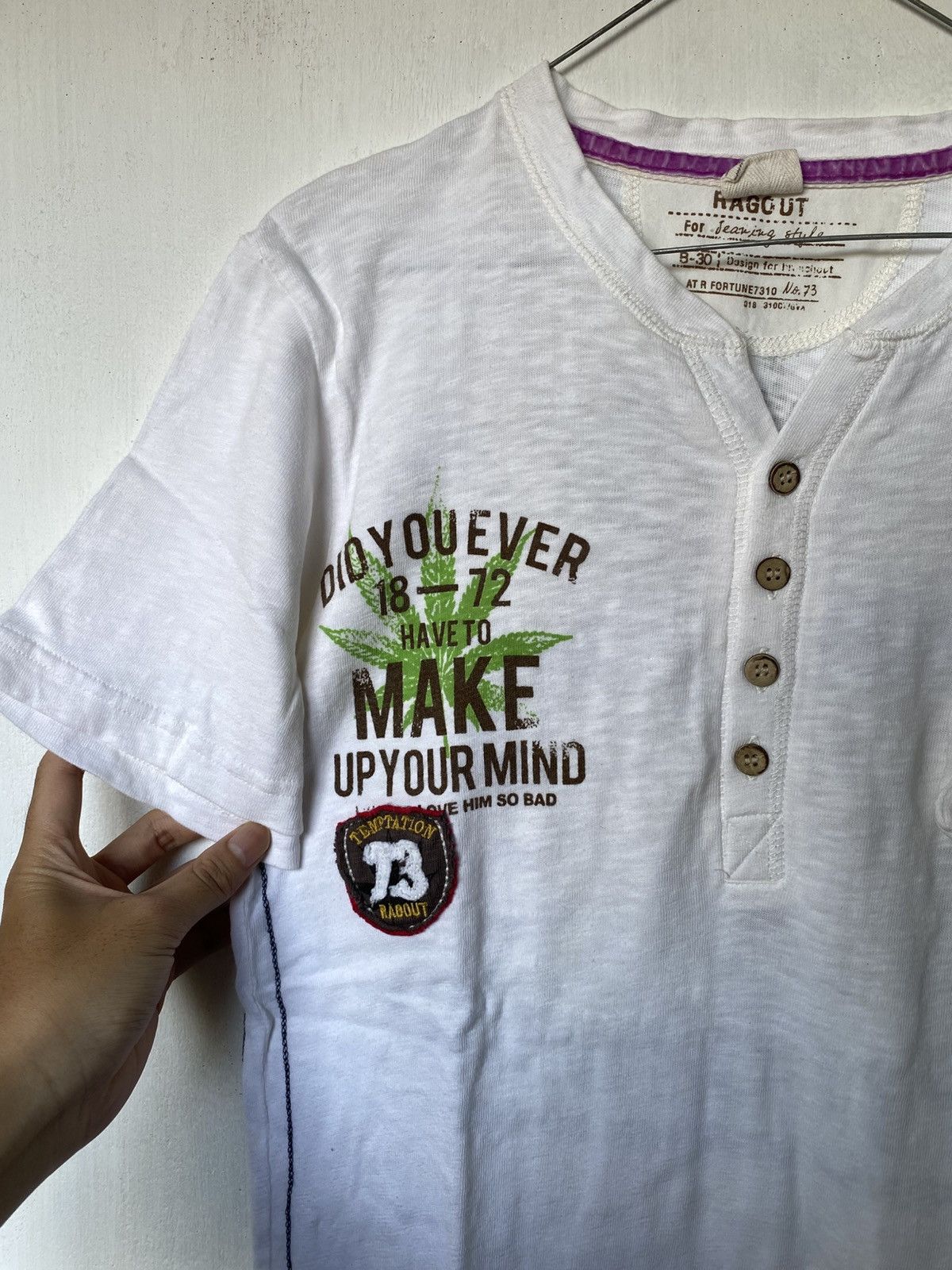 Hysteric Glamour × If Six Was Nine × Japanese Brand Ragout Poem Hippies Weed Tshirt Size US M / EU 48-50 / 2 - 4 Thumbnail