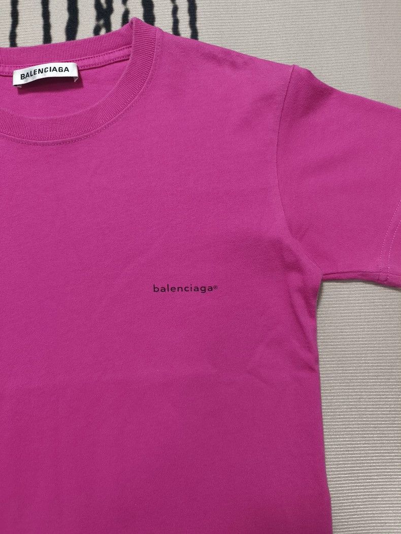 Balenciaga Balenciaga Small letter logo rose-red short sleeve 2504-Nex Size US XS / EU 42 / 0 - 3 Thumbnail