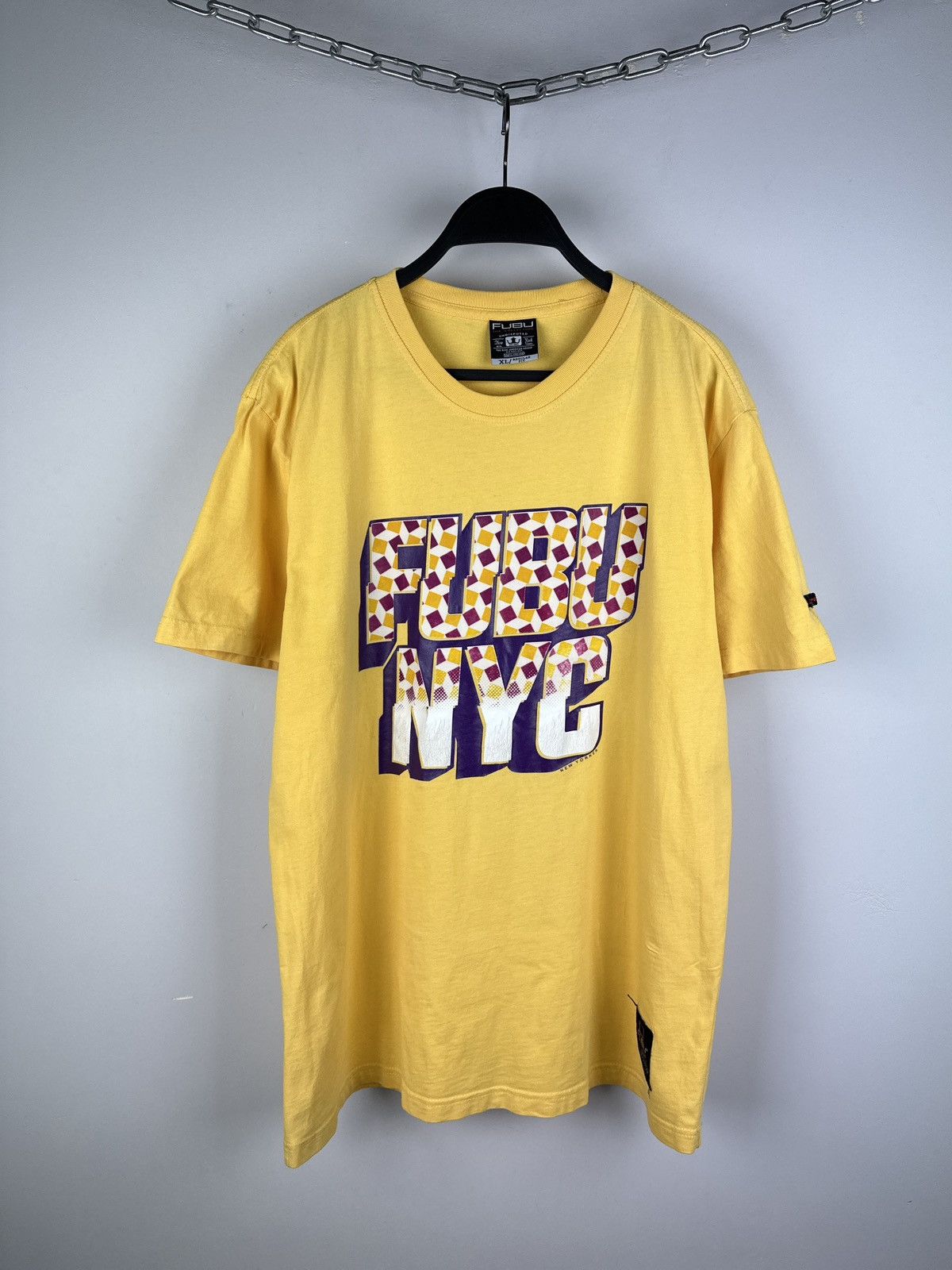 Fubu × Vintage Vintage Fubu Big Logo T-shirt Size US XL / EU 56 / 4 - 1 Thumbnail