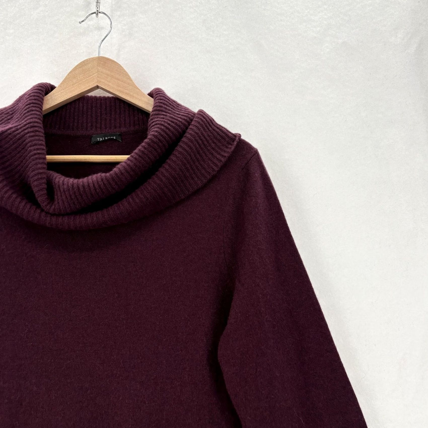 Talbots Talbots Sweater Tunic Womens 1X Purple 100% Cashmere Cowl Neck Knit Pullover TS Tunic Women Plus Size 1X Purple Cashmere Cowl Neck Knit Pullover Size XL / US 12-14 / IT 48-50 - 2 Thumbnail
