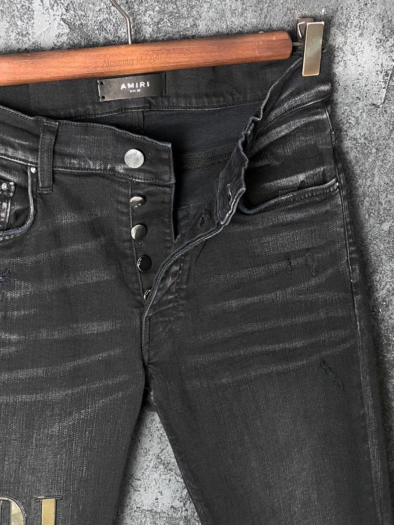 Amiri Amiri letter embroidered destroyed jeans Size US 30 / EU 46 - 5 Thumbnail