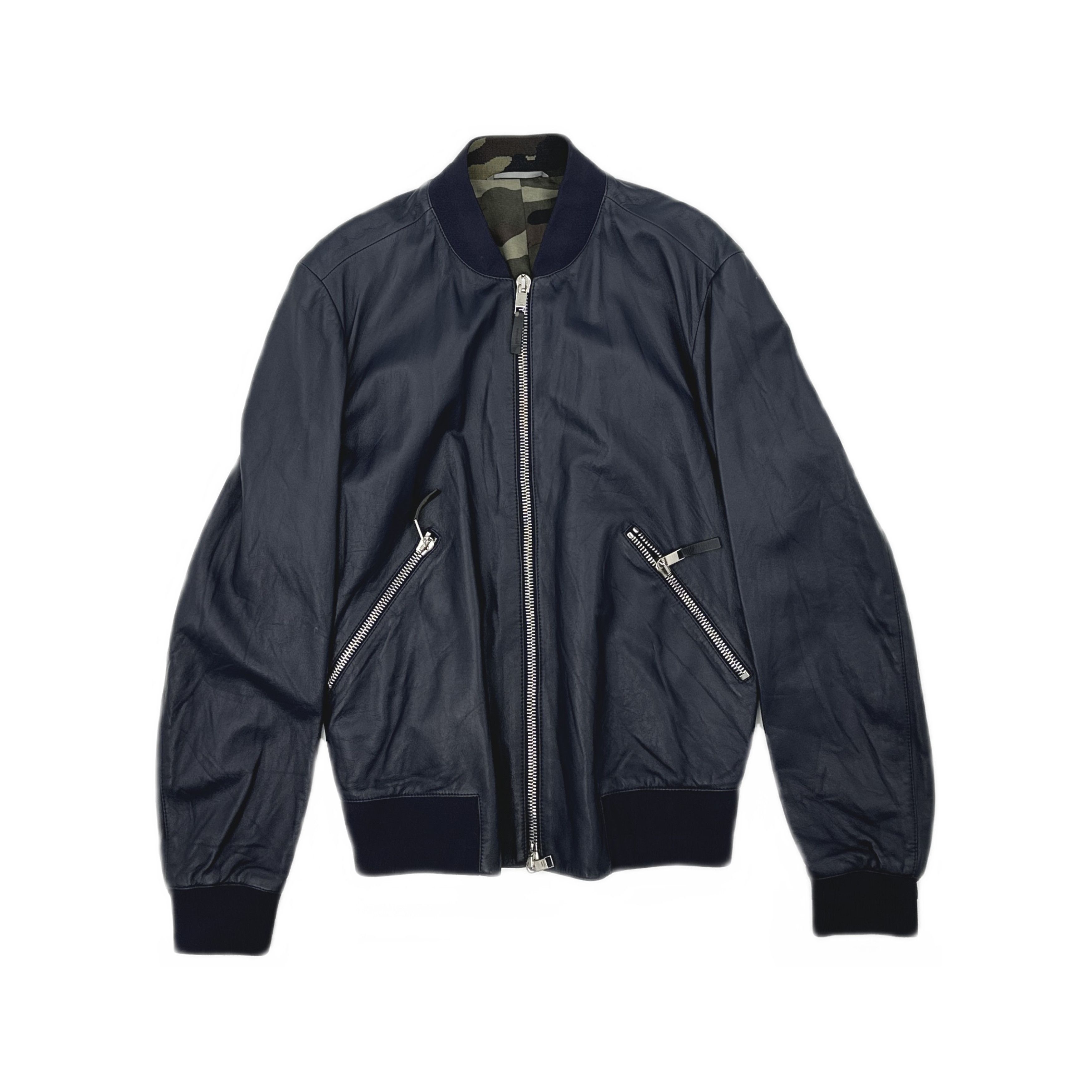 Dior Dior Lambskin Camo Lining Bomber Jacket Size 44 Size US S / EU 44-46 / 1 - 1 Thumbnail