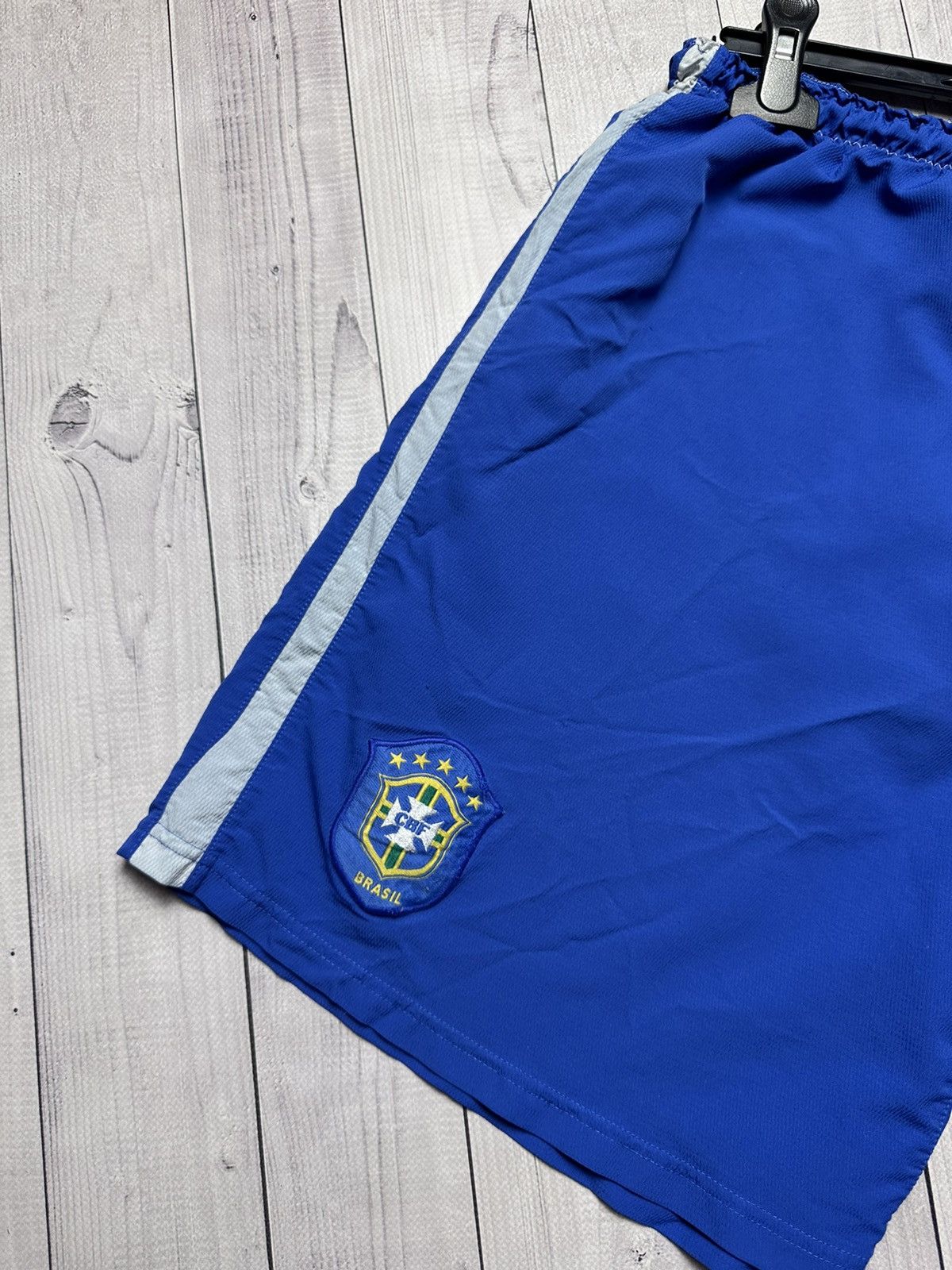 Nike × Vintage Vintage Nike Brasil soccer shorts logo Brazil size L Size US 34 / EU 50 - 2 Thumbnail