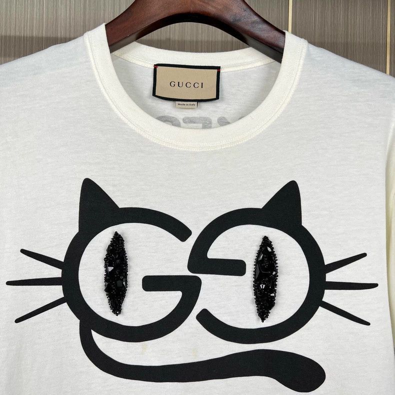 Gucci Gucci Cat Eye Short Sleeve TShirt-2505 Size US S / EU 44-46 / 1 - 3 Thumbnail