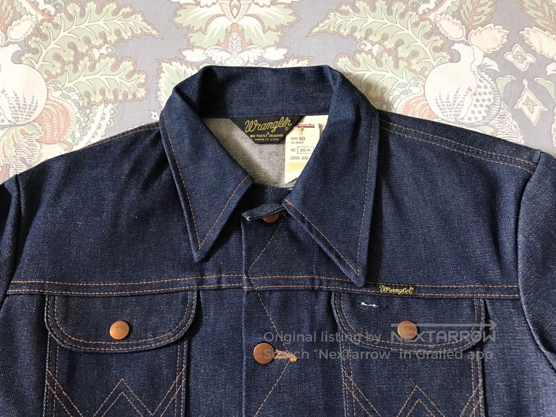 Wrangler 1980s Wrangler American Denim Jacket. Size US XXS / EU 40 - 4 Thumbnail