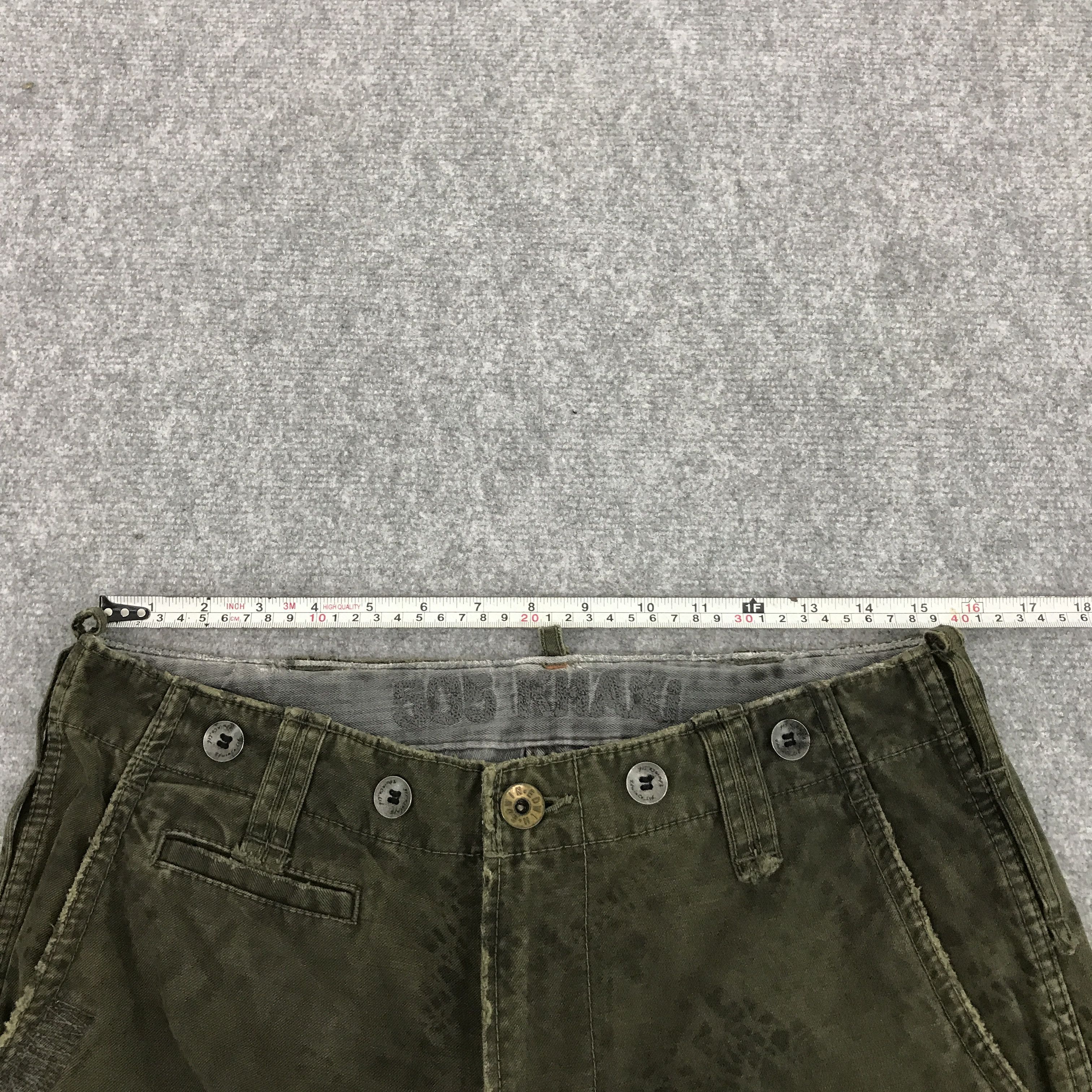Edwin × Japanese Brand Flared Edwin Japan distressed bootcut style green jean Size US 30 / EU 46 - 7 Thumbnail